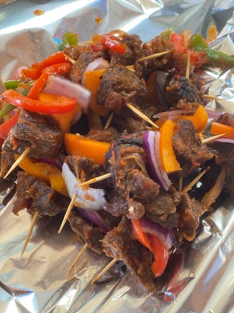 Peppered beef stick